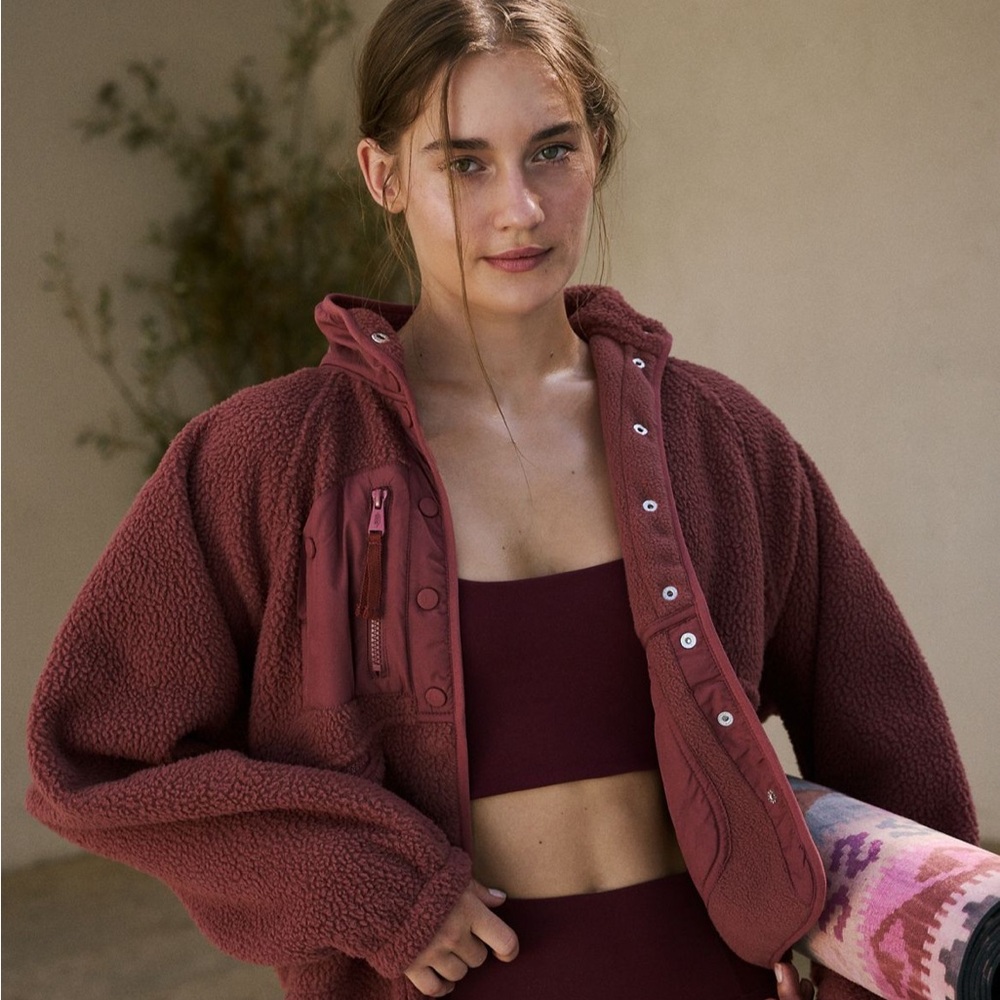 Free people// Hit the slopes fleece jacket